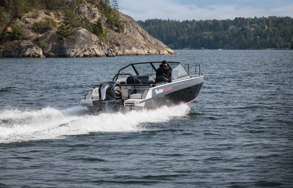 A Yamaha boat on water